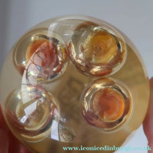 Load image into Gallery viewer, Vintage MIDTON CRAFTS 1970s SCOTTISH Acrylic Paperweight with Bubble Inclusions
