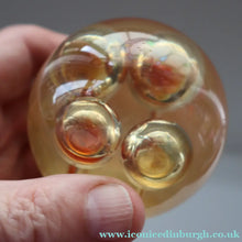 Load image into Gallery viewer, Vintage MIDTON CRAFTS 1970s SCOTTISH Acrylic Paperweight with Bubble Inclusions
