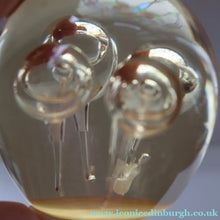 Load image into Gallery viewer, Vintage MIDTON CRAFTS 1970s SCOTTISH Acrylic Paperweight with Bubble Inclusions
