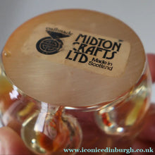 Load image into Gallery viewer, Vintage MIDTON CRAFTS 1970s SCOTTISH Acrylic Paperweight with Bubble Inclusions
