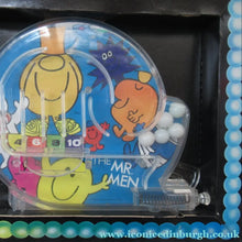 Load image into Gallery viewer, Vintage Miniature Child's Portable Pinball Toy. Marx Product Featuring the Mr Men
