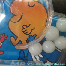Load image into Gallery viewer, Vintage Miniature Child's Portable Pinball Toy. Marx Product Featuring the Mr Men
