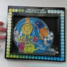Load image into Gallery viewer, Vintage Miniature Child's Portable Pinball Toy. Marx Product Featuring the Mr Men
