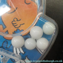 Load image into Gallery viewer, Vintage Miniature Child's Portable Pinball Toy. Marx Product Featuring the Mr Men

