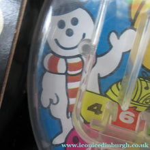 Load image into Gallery viewer, Vintage Miniature Child's Portable Pinball Toy. Marx Product Featuring the Mr Men
