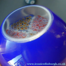 Load image into Gallery viewer, MURANO Faceted Paperweight with Double Overlay &amp; Internal Millefiori Floating Layer
