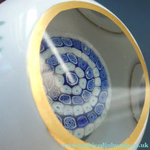 Load image into Gallery viewer, Vintage MURANO Faceted Paperweight with Overlay &amp; Internal Milleifiori Floating Mushroom
