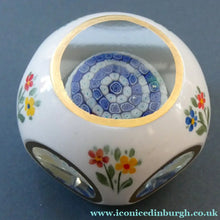 Load image into Gallery viewer, Vintage MURANO Faceted Paperweight with Overlay &amp; Internal Milleifiori Floating Mushroom
