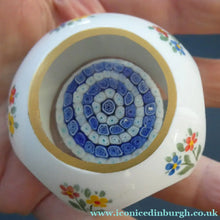 Load image into Gallery viewer, Vintage MURANO Faceted Paperweight with Overlay &amp; Internal Milleifiori Floating Mushroom
