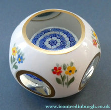 Load image into Gallery viewer, Vintage MURANO Faceted Paperweight with Overlay &amp; Internal Milleifiori Floating Mushroom
