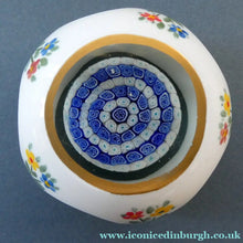 Load image into Gallery viewer, Vintage MURANO Faceted Paperweight with Overlay &amp; Internal Milleifiori Floating Mushroom
