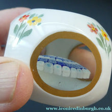 Load image into Gallery viewer, Vintage MURANO Faceted Paperweight with Overlay &amp; Internal Milleifiori Floating Mushroom
