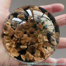 Load image into Gallery viewer, LARGE Vintage MURANO Paperweight by FERRO &amp; LAZZARINI with Metallic Inclusions
