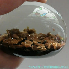 Load image into Gallery viewer, LARGE Vintage MURANO Paperweight by FERRO &amp; LAZZARINI with Metallic Inclusions
