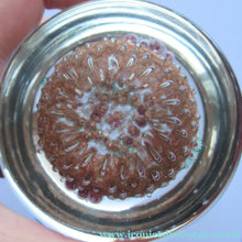 Load image into Gallery viewer, Vintage Murano Italian Glass Paperweight with Gold Aventurine and Millefiori
