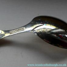 Load image into Gallery viewer, Vintage NORWEGIAN SILVER 830s Brodrene Lohne ELVESTER Small Serving Spoon; c 1900s Rare Scandinavian Silverware
