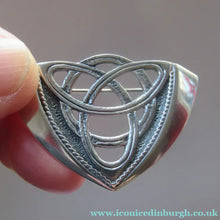 Load image into Gallery viewer, Vintage Scottish Silver Orkney Ola Gorie Brooch 1980s Original Box
