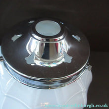 Load image into Gallery viewer, 1930s Opaque White Milk Glass Art Deco Hanging Globe Shade

