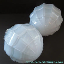 Load image into Gallery viewer, 1930s Opaque White Milk Glass Art Deco Hanging Globe Shade
