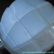 Load image into Gallery viewer, 1930s Opaque White Milk Glass Art Deco Hanging Globe Shade
