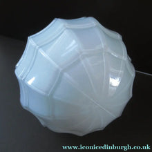 Load image into Gallery viewer, 1930s Opaque White Milk Glass Art Deco Hanging Globe Shade
