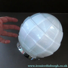 Load image into Gallery viewer, 1930s Opaque White Milk Glass Art Deco Hanging Globe Shade
