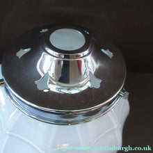 Load image into Gallery viewer, 1930s Opaque White Milk Glass Art Deco Hanging Globe Shade
