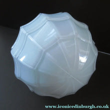 Load image into Gallery viewer, 1930s Opaque White Milk Glass Art Deco Hanging Globe Shade
