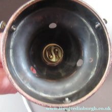 Load image into Gallery viewer, 1930s Art Deco White Glass Pendant Hanging LIght Shade with Copper Fittings

