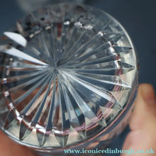Load image into Gallery viewer, Vintage PAIR of 1960s Edinburgh Chunky Crystal Whisky Tumblers STAR OF EDINBURGH Pattern
