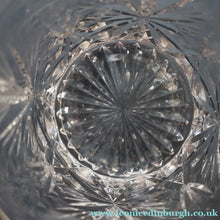 Load image into Gallery viewer, Vintage PAIR of 1960s Edinburgh Chunky Crystal Whisky Tumblers STAR OF EDINBURGH Pattern
