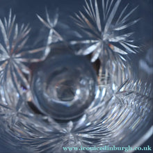 Load image into Gallery viewer, Vintage PAIR OF Edinburgh Crystal Wine Glasses. STAR OF EDINBURGH Pattern: 6 1/4 inches
