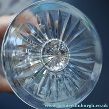 Load image into Gallery viewer, Vintage PAIR OF Edinburgh Crystal Wine Glasses. STAR OF EDINBURGH Pattern: 6 1/4 inches
