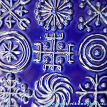Load image into Gallery viewer, Vintage PORTMEIRION Glossy Blue TOTEM Ceramic Lidded Box or Butter Dish
