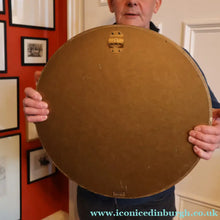 Load image into Gallery viewer, VINTAGE Regency Style Round Convex Wall Mirror - with Gold Wooden Frame Embellished with Balls
