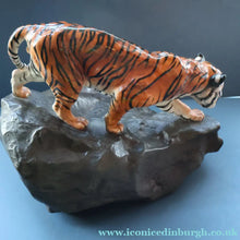 Load image into Gallery viewer, Vintage ROYAL DOULTON Prestige Figurine. Tiger on Rock. Designed by Charles Noke. Model No. HN2639

