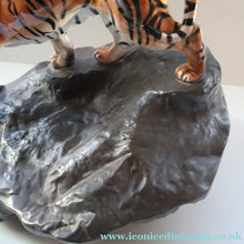 Load image into Gallery viewer, Vintage ROYAL DOULTON Prestige Figurine. Tiger on Rock. Designed by Charles Noke. Model No. HN2639

