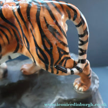 Load image into Gallery viewer, Vintage ROYAL DOULTON Prestige Figurine. Tiger on Rock. Designed by Charles Noke. Model No. HN2639

