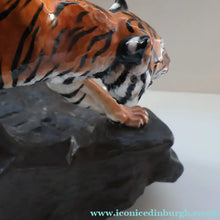 Load image into Gallery viewer, Vintage ROYAL DOULTON Prestige Figurine. Tiger on Rock. Designed by Charles Noke. Model No. HN2639

