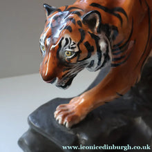 Load image into Gallery viewer, Vintage ROYAL DOULTON Prestige Figurine. Tiger on Rock. Designed by Charles Noke. Model No. HN2639

