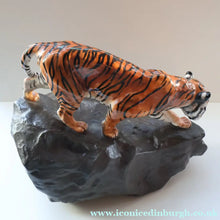 Load image into Gallery viewer, Vintage ROYAL DOULTON Prestige Figurine. Tiger on Rock. Designed by Charles Noke. Model No. HN2639

