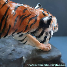 Load image into Gallery viewer, Vintage ROYAL DOULTON Prestige Figurine. Tiger on Rock. Designed by Charles Noke. Model No. HN2639

