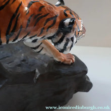 Load image into Gallery viewer, Vintage ROYAL DOULTON Prestige Figurine. Tiger on Rock. Designed by Charles Noke. Model No. HN2639

