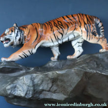 Load image into Gallery viewer, Vintage ROYAL DOULTON Prestige Figurine. Tiger on Rock. Designed by Charles Noke. Model No. HN2639


