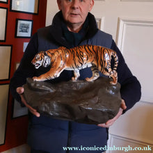 Load image into Gallery viewer, Vintage ROYAL DOULTON Prestige Figurine. Tiger on Rock. Designed by Charles Noke. Model No. HN2639

