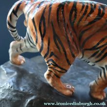 Load image into Gallery viewer, Vintage ROYAL DOULTON Prestige Figurine. Tiger on Rock. Designed by Charles Noke. Model No. HN2639

