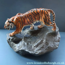 Load image into Gallery viewer, Vintage ROYAL DOULTON Prestige Figurine. Tiger on Rock. Designed by Charles Noke. Model No. HN2639

