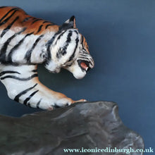 Load image into Gallery viewer, Vintage ROYAL DOULTON Prestige Figurine. Tiger on Rock. Designed by Charles Noke. Model No. HN2639

