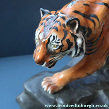 Load image into Gallery viewer, Vintage ROYAL DOULTON Prestige Figurine. Tiger on Rock. Designed by Charles Noke. Model No. HN2639

