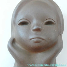 Load image into Gallery viewer, Vintage RUSSIAN 1960s Pottery Figurine of the Head of a Little Girl. With Tekt Pottery Label Inside TEKT

